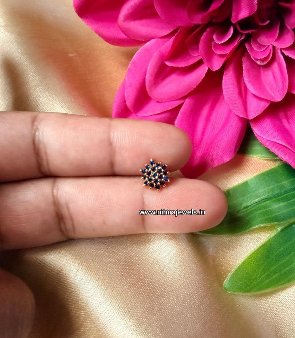 Tharaka Blue Nosepin (7.5 mm)