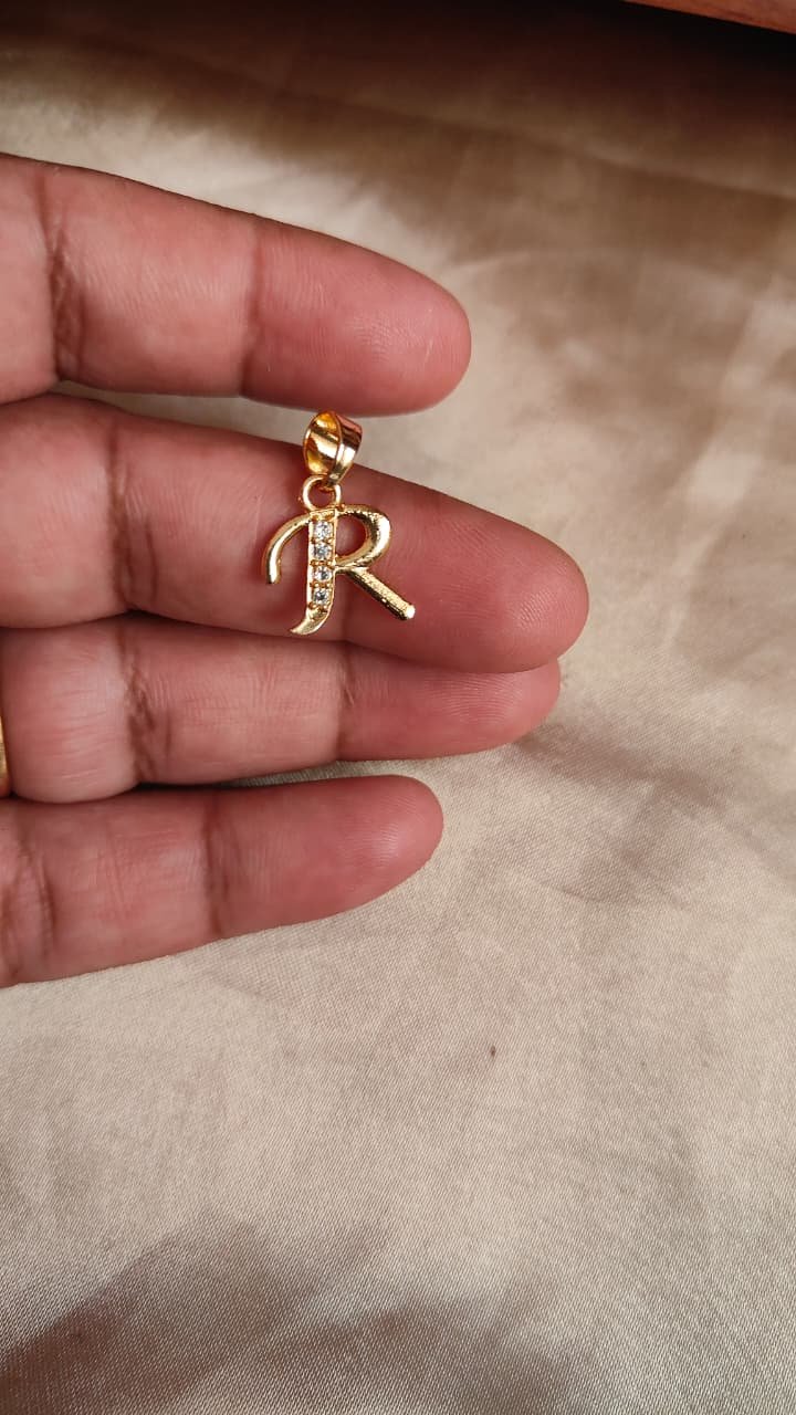 Alphabet Pendent -Gold Plated NS004