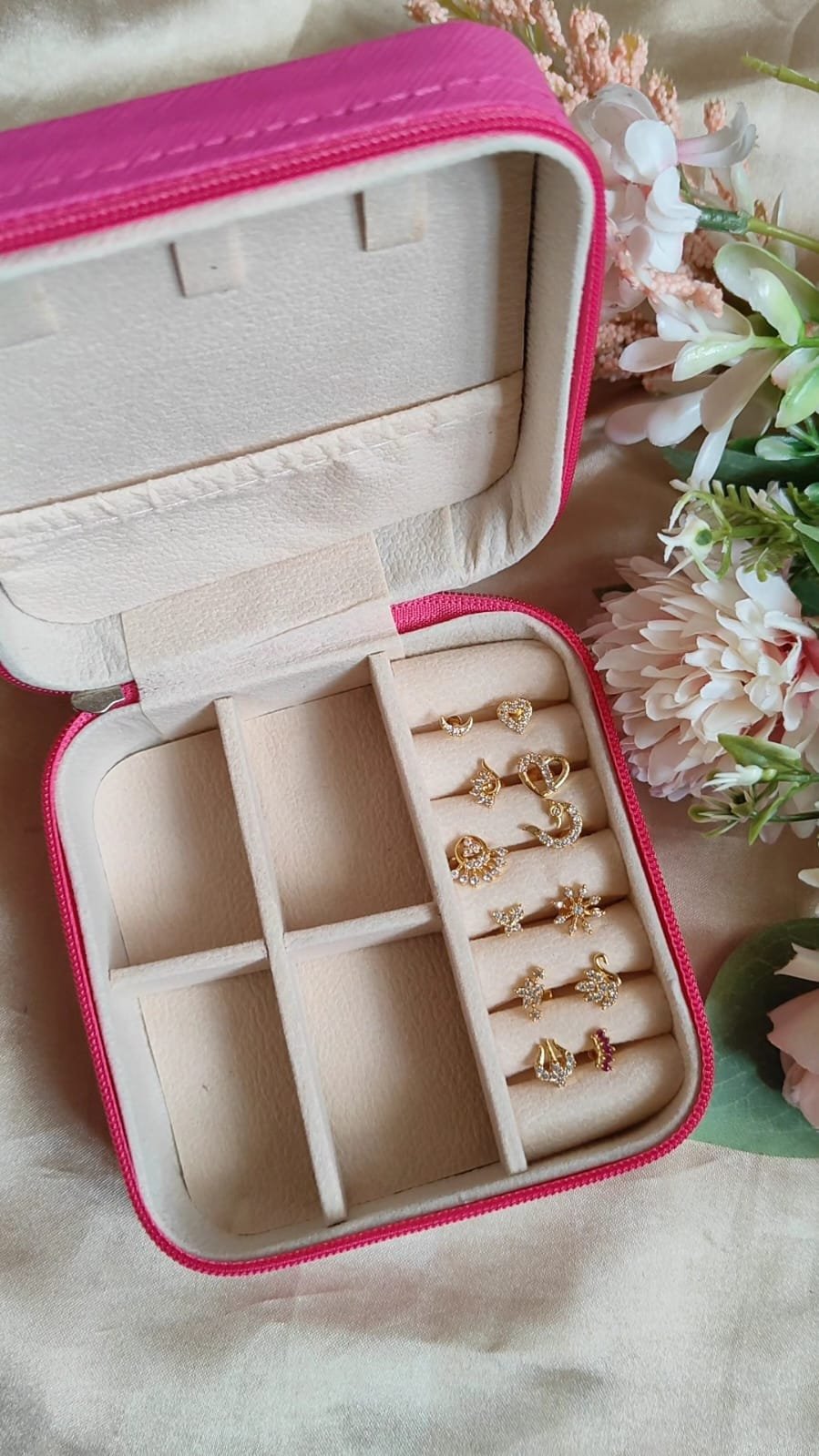 12 Nosepins + Jewels Box (Pink)