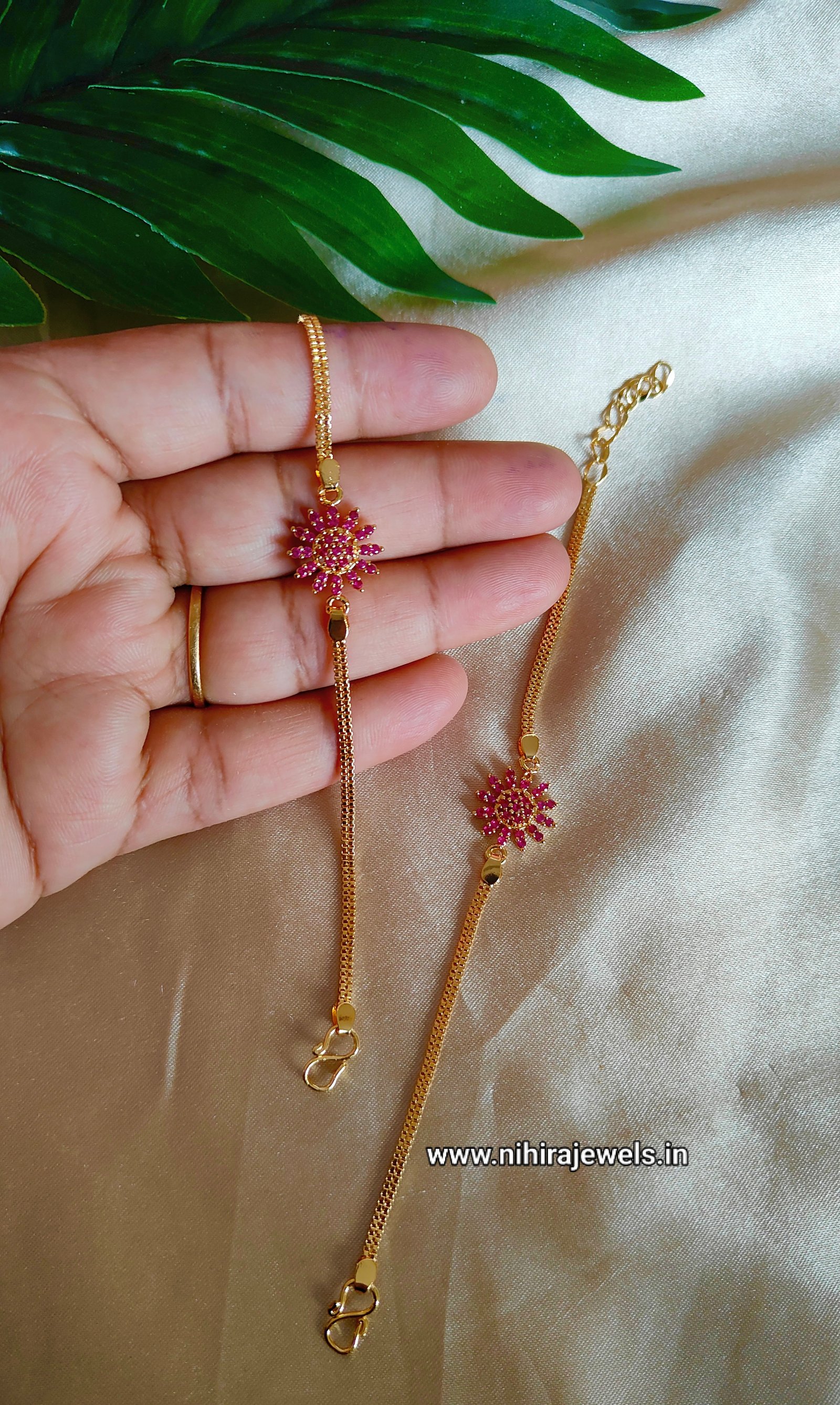Bracelet Pink Flower