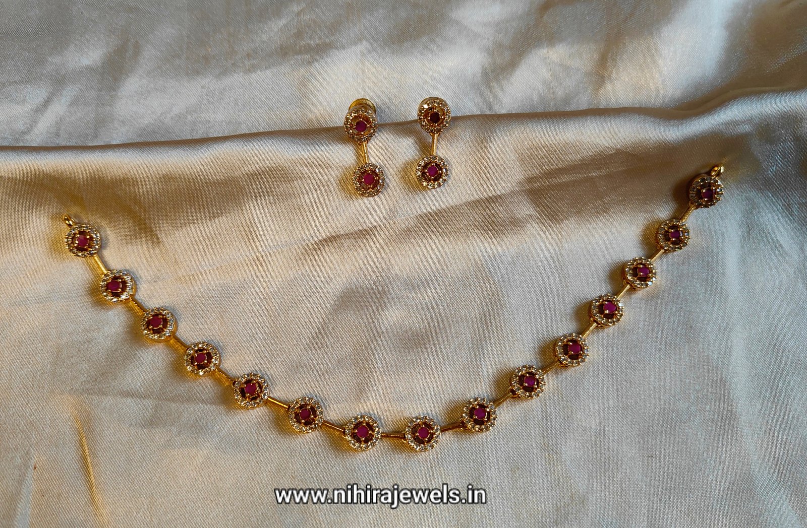 Ruby Blossom Necklace