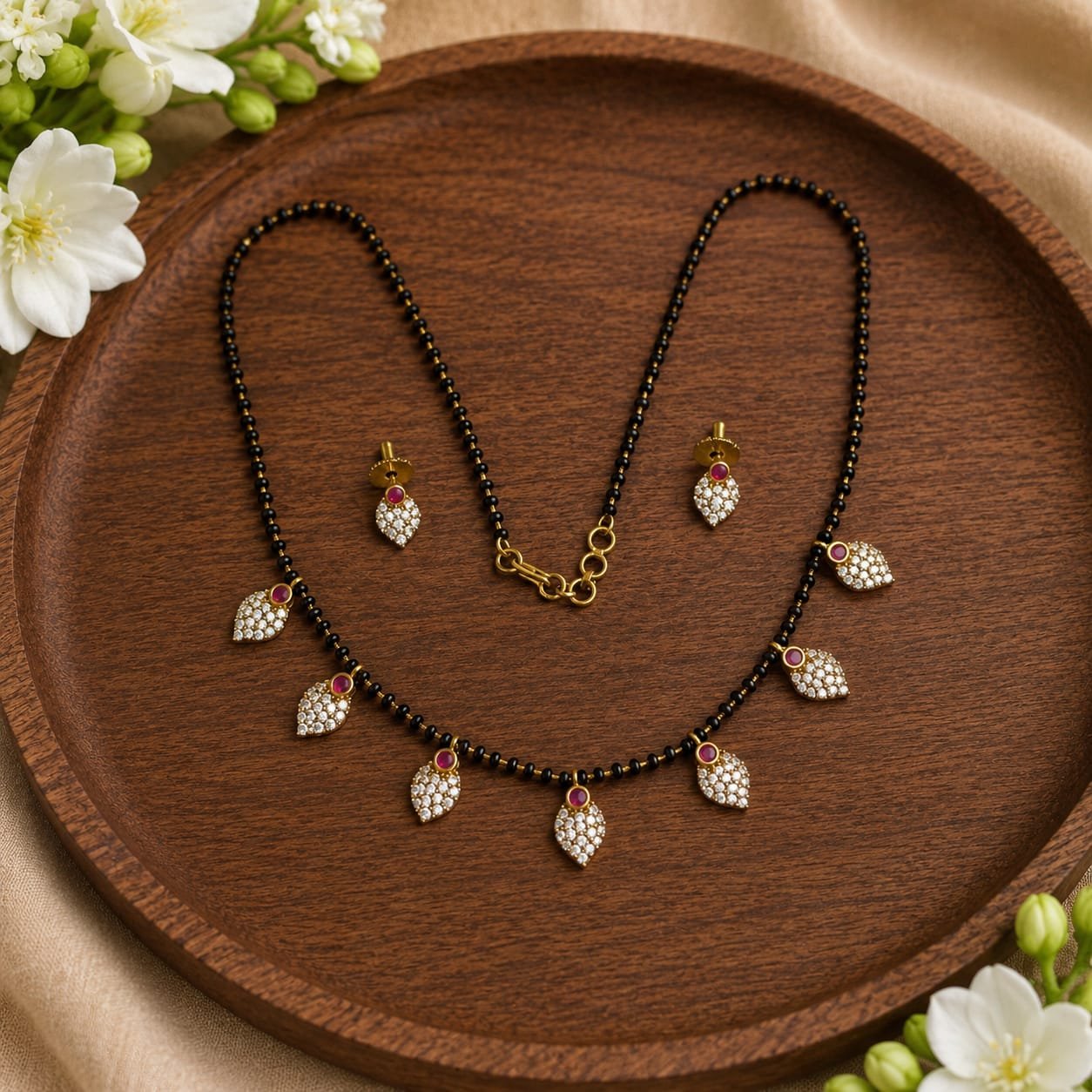 Ruby Leaf Mangalsutra NS0036