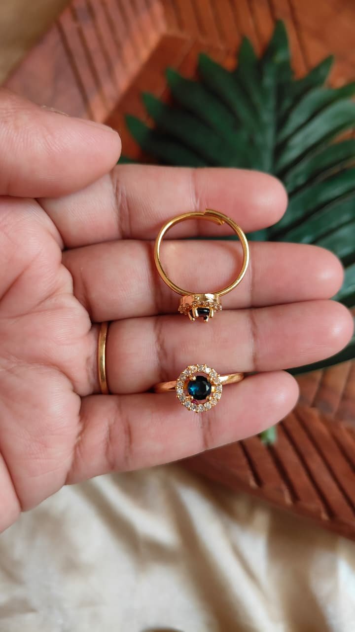 Nihira Glow Ring- blue
