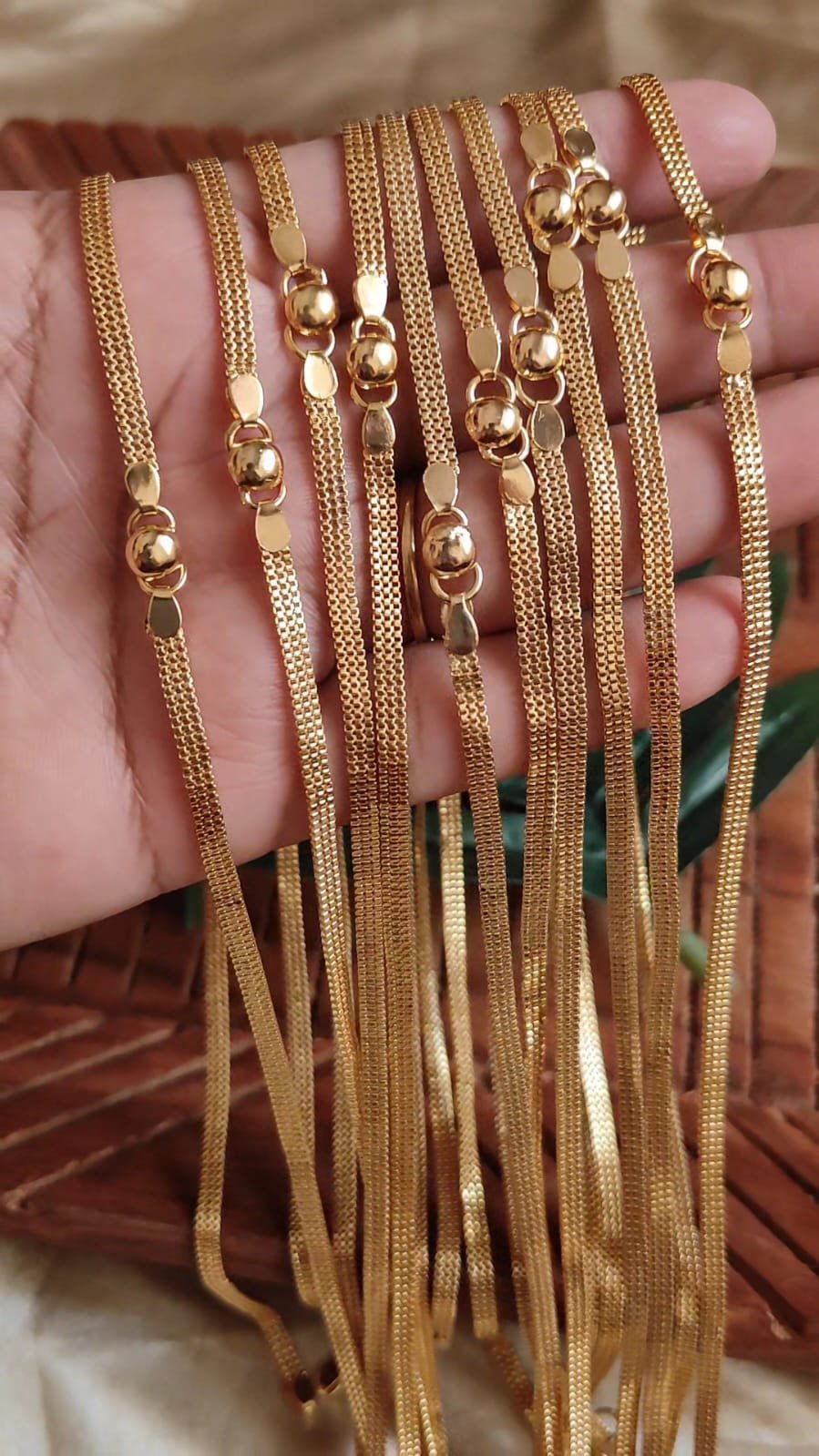 Anklet gold plated