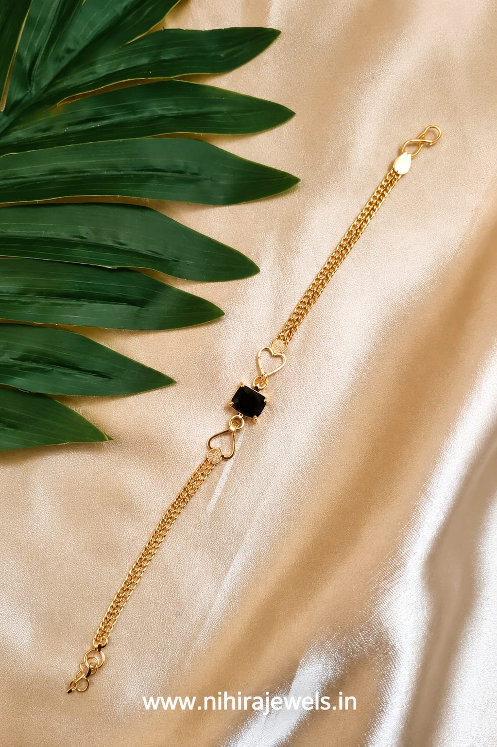 Sanvi Bracelet - Black Onyx Stone