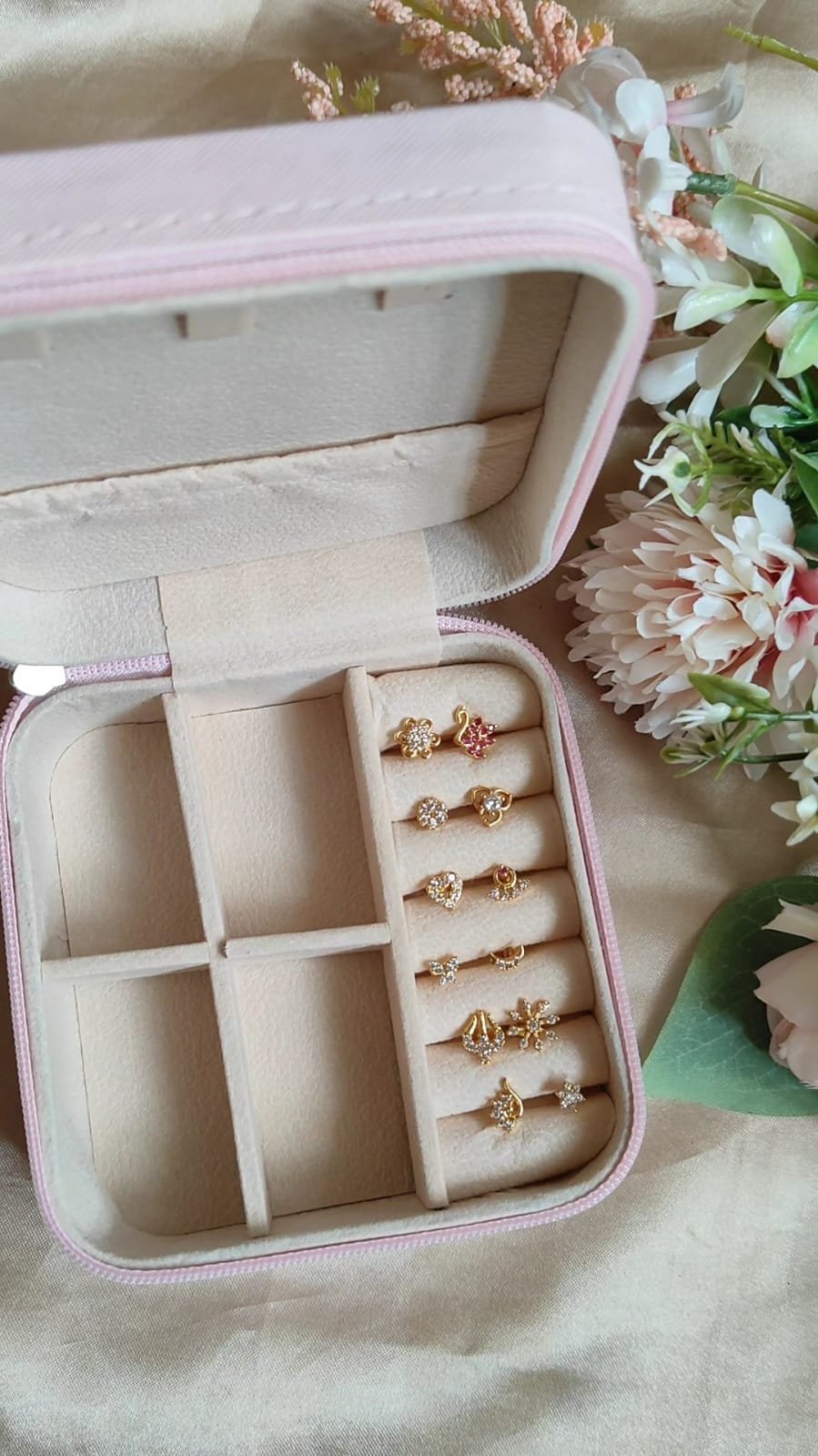 12 Nosepins + Jewels Box (Peach)