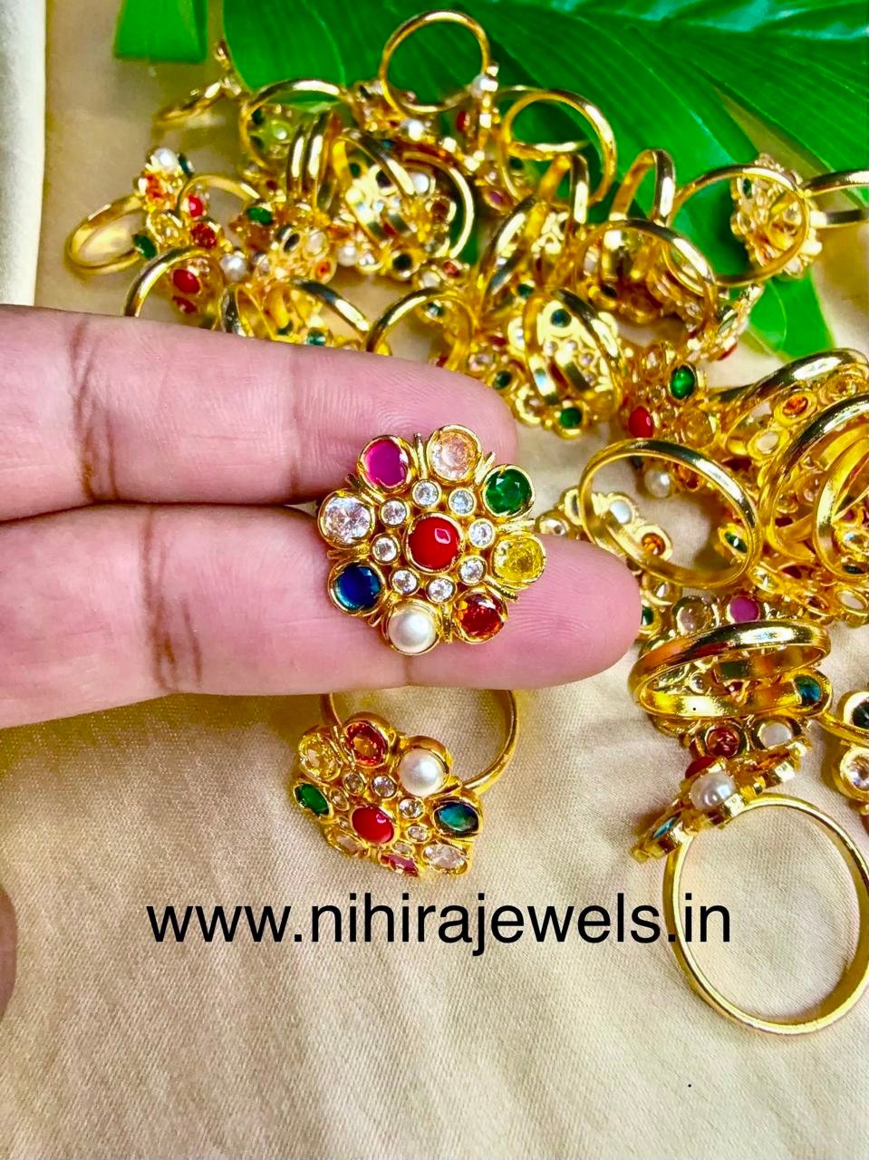 Navarathna Ring Free size
