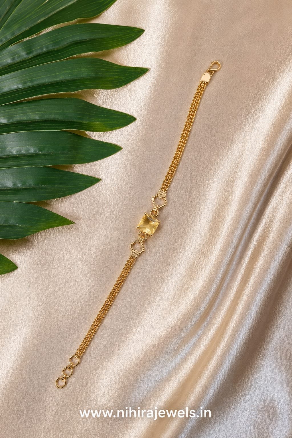 Sanvi Bracelet - Yellow Citrine Gemstone