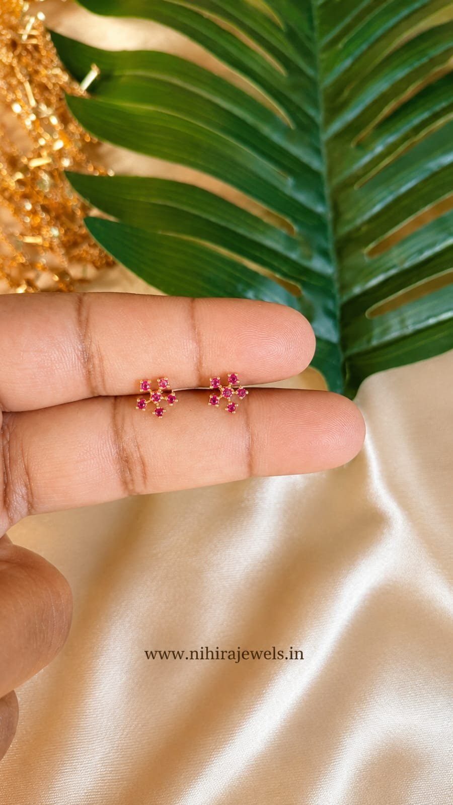 Nila Pink Earstud