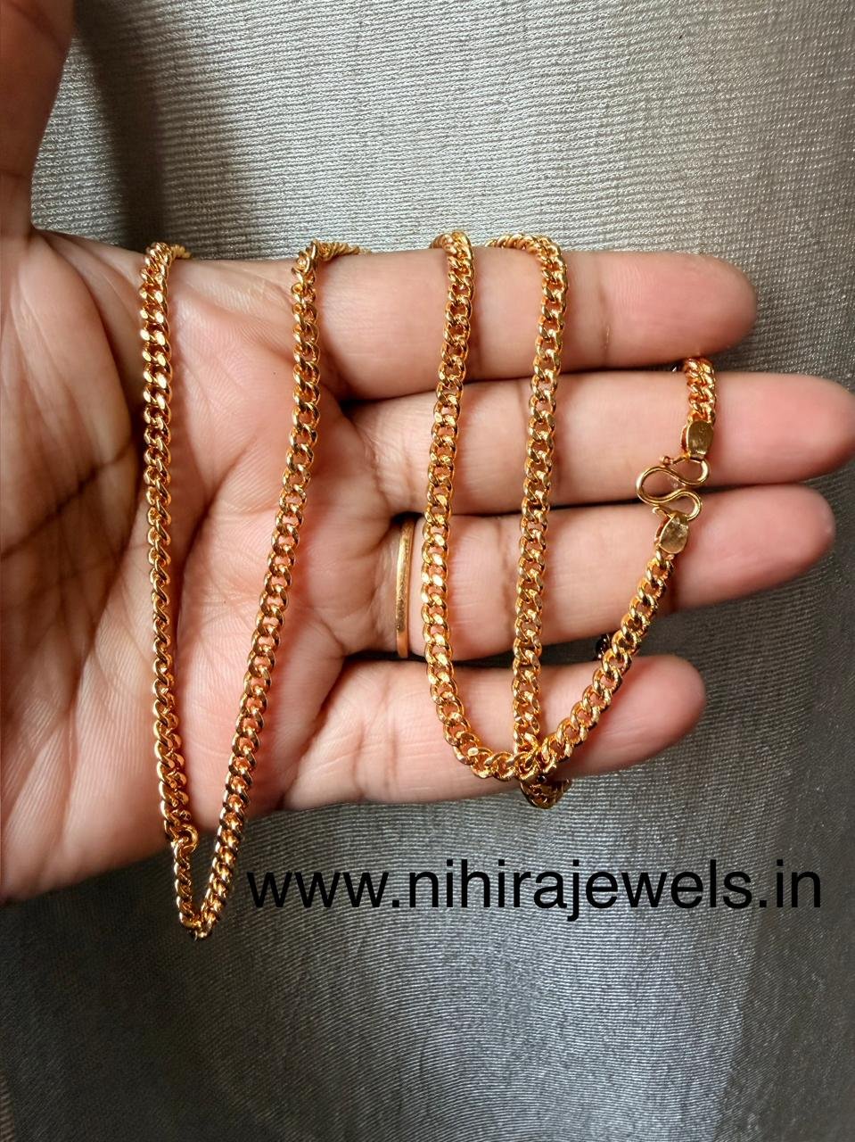 Parvathi Chain - 24K Gold Plated (20 Inch)