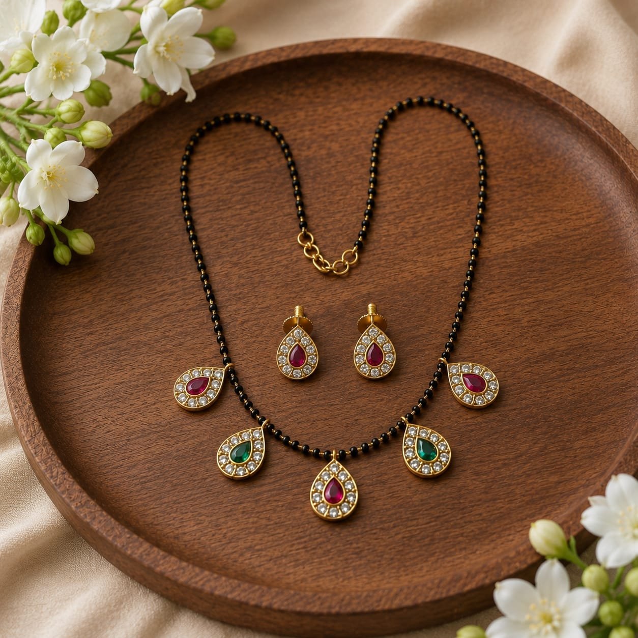 Ruby Petal Mangalsutra NS0037