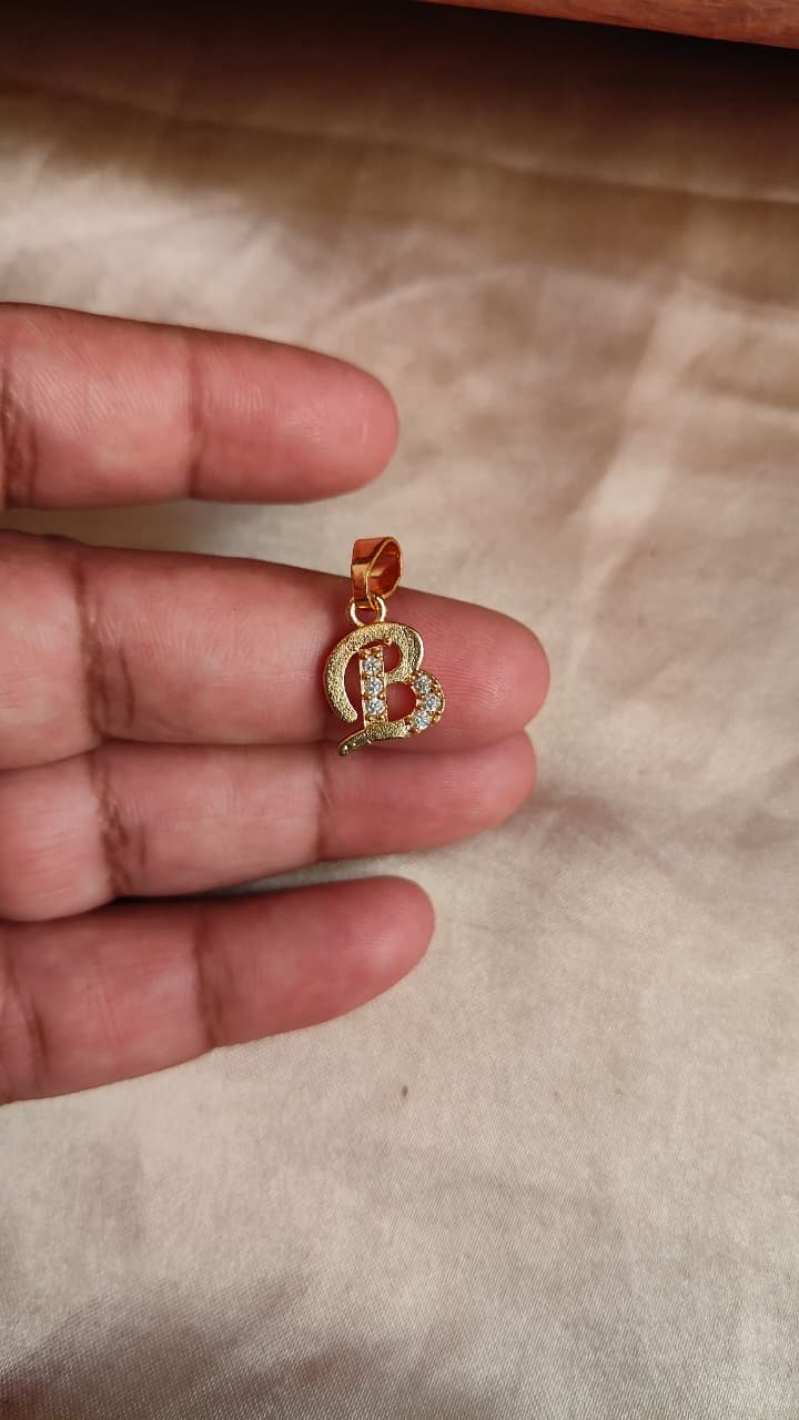 Alphabet Pendent -Gold Plated NS005